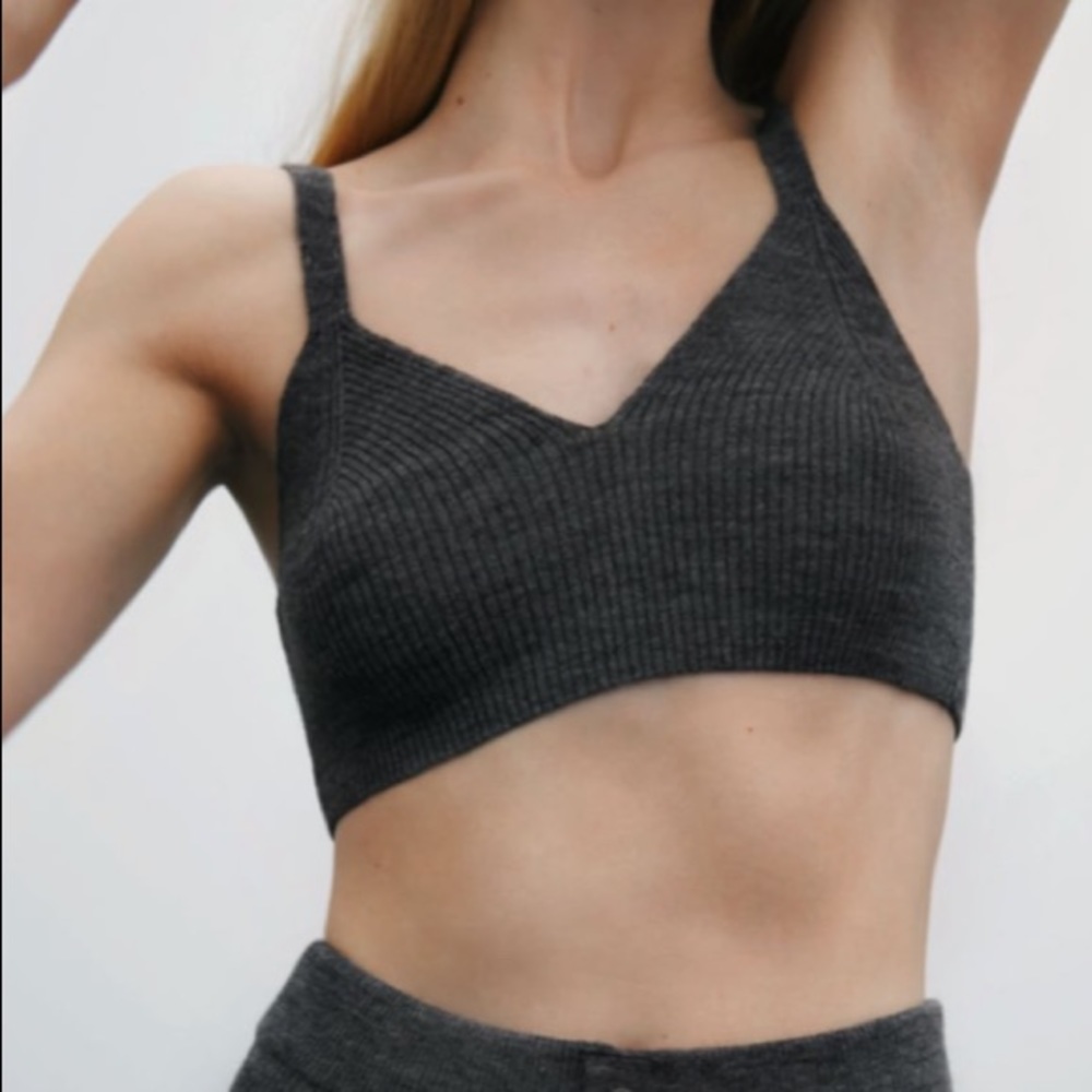 𝗡𝗪𝗧 𝗭𝗮𝗿𝗮 • Wool Blend Ribbed Top - Picture 9 of 13